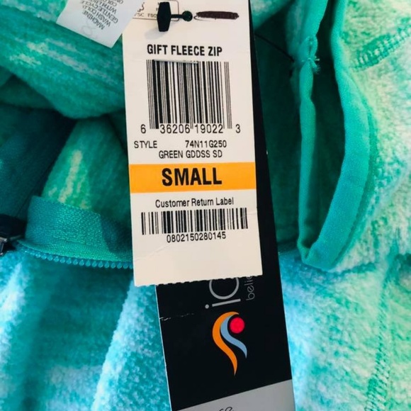 NWT Ideology fleece quarter zip top sweatshirt S - Picture 3 of 3